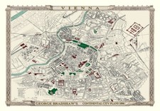 George Bradshaw's Continental City Plan of Vienna 1896 - Puzzle 1000 pezzi