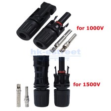 Lotto 1/5/10/50/100 paia connettori cavi solari maschio femmina fai da te per pannello solare