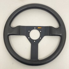 ROMAX VOLANTE SPORT RACE VINTAGE 80s LEATHER RACING STEERING WHEEL ITALY momo