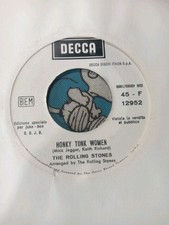 DISCO 45 GIRI THE ROLLING STONES HONKY TONK WOMEN ANNO 1969