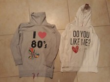 lotto 830b stock 2 felpe bimba bambina maglia 8-9 anni