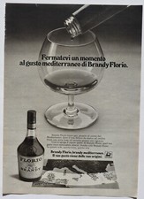 Pubblicità advertising clipping liquore Brandy FLORIO 1977 da collezione