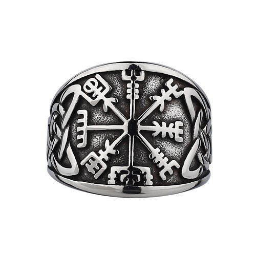 Anello runa bussola vichinga - anello,