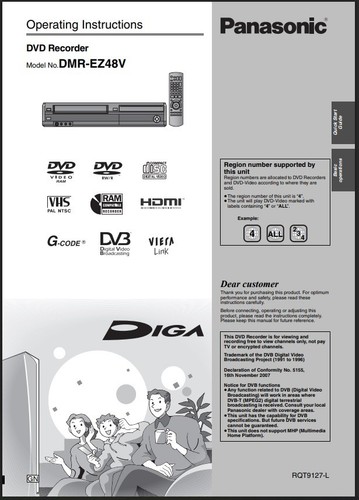 Panasonic dmr ez48v - panasonic, dmr-ez48v