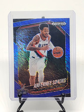 Anfernee Simons 2024-25 Panini Prizm Black FOTL #60 Blue Shimmer #/35