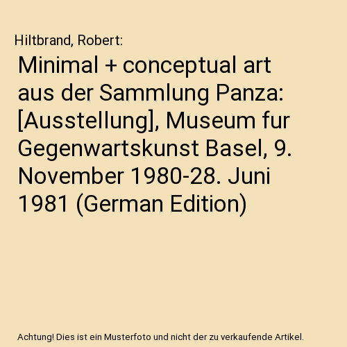 Minimal conceptual art - +, aus