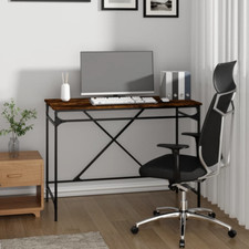 vidaXL Scrivania Rovere Fumo