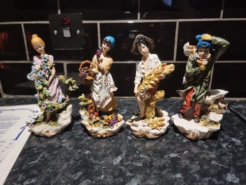 Capodimonte seasons porcelain - capodimonte,