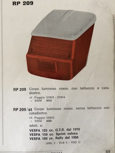 Rp209 bosatta plastica faro - rp209,
