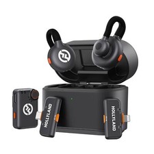 Hollyland Lark M2S Ultimate Combo microfono per 2 persone (fotocamera RX+USB-C RX+Lightning RX)