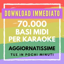 Raccolta completa 70000 Basi MIDI per karaoke con testo AGGIORNATE A ULTIME 2025