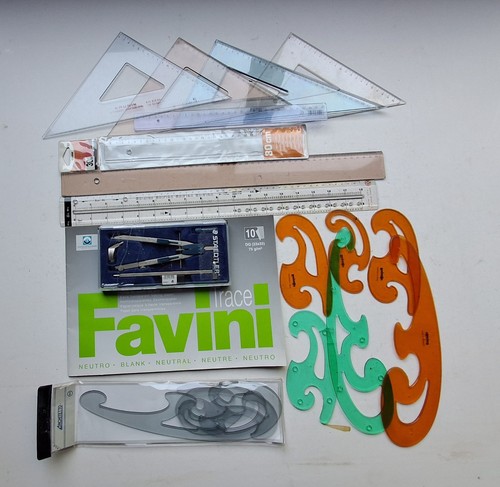 Set disegno tecnico vintage - vintage, 13