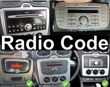 FORD RADIO STEREO CODICE SBLOCCO SERVICE FOCUS MONDEO FIESTA TRANSIT FUSION KUGA