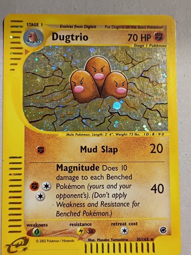 Pokemon dugtrio card 165 - pokemon,