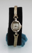 Caravelle Vintage Orologio Donna Argento Oro Ss Elasticizzato Meccanico