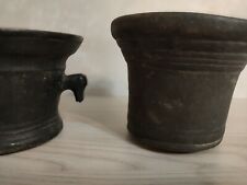 2  mortaio in bronzo antichi 600 XVII secolo