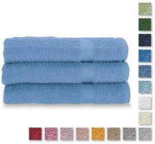 Set da 3 Pezzi Gabel Asciugamani Viso Spugna di Puro Cotone Idrofilo 60 x 100 cm