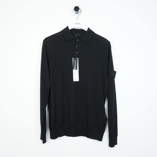 Polo stone island nera - island,