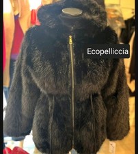 Eco pelliccia Nera Con