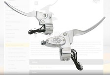 ZODIAC'S BILLET-ALU RUBINETTI MANUBRIO per modelli Harley con manubrio 1" cromato