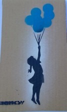 Wrong War Original Dismaland 2015 Banksy spray Cardboard + Ticket