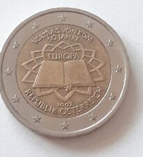 moneta da 2 euro rara VERTRAG VON ROME 50 JAHRE REPUBLIK OSTERREICH 2007
