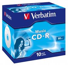10 CD-R Verbatim MUSIC 80 Minuti 16x AUDIO 10 Pack Jewel Case 43365