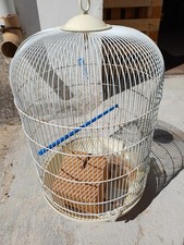 Gabbia voliera per uccelli diam cm 39 alt cm 63 comprensiva di accessori vari 