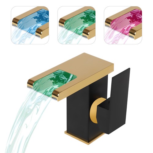 Rubinetto bagno cascata - bagno, nero
