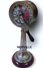 Antico telegrafo nave ottone 18" antico sala macchine decorativo regalo da co...