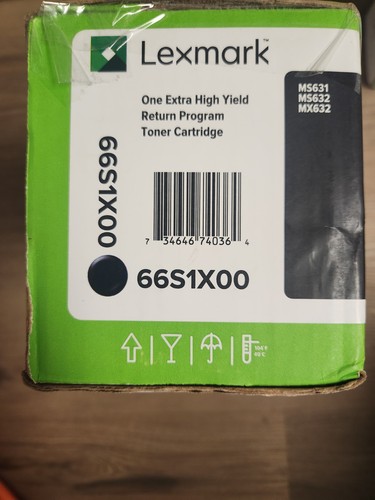 Genuine lexmark 66s1x00 black - genuine,