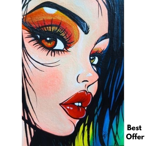 Aceo originale lady - aceo,