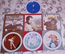 RARO SET N. 4 PIATTI SERIGRAFATI PIATTO DELL'ANNO 1980 ARTISTI VARI 3 CON SCATOL