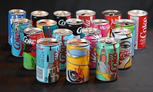 Lattine vuote coca cola - vuote,