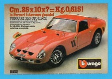 TOP984-PUBBLICITA'/ADVERTISING-1984-FERRARI 250 GTO (1962)-BURAGO-1 FOGLIO