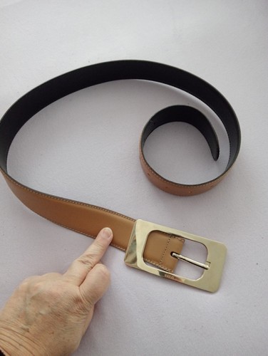 Cintura gucci cammello fibbia - cammello,