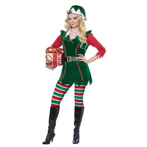 Costume elfo festivo da - elfo,