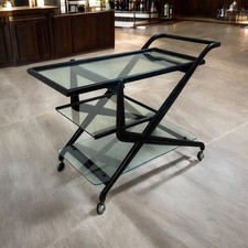 Carrellino vintage in legno e