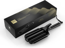 Ghd Wave Triple Barrel Waver in Nero - per Onde Morbide E Naturali Effetto Beach