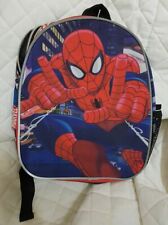 Zaino asilo spiderman Marvel nero rosso con tasche porta bevande e cerniera