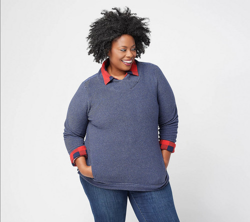 Denim tunica regolare - &,