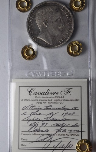 Lire 1907 argento re - ,