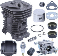 38Mm Cilindro Pistone Kit per Husqvarna 136 137 141 142 Motosega Con Carburatore