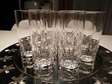 10 Bicchieri alti da whisky in cristallo timbrati DAVINCI