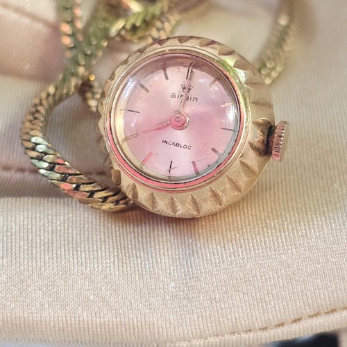 Montre pendentif vintage - montre,