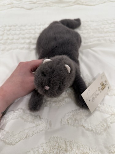 Peluche furetto grigio pesato