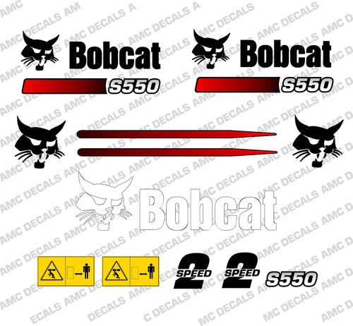 Set adesivi per bobcat s550 - di,