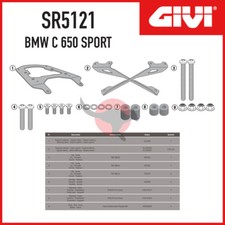 PORTAPACCHI [GIVI] - BMW C 650 SPORT (2016-2017-2018-2019-2020) - COD.SR5121