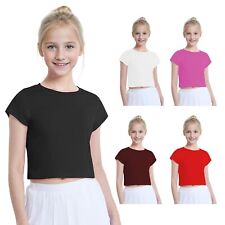 T-shirt maglietta bambina crop