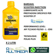 2 LITRI BARDAHL SCOOTER INJECTION OLIO MISCELA MOTORI 2 TEMPI API TC JASO FD ISO